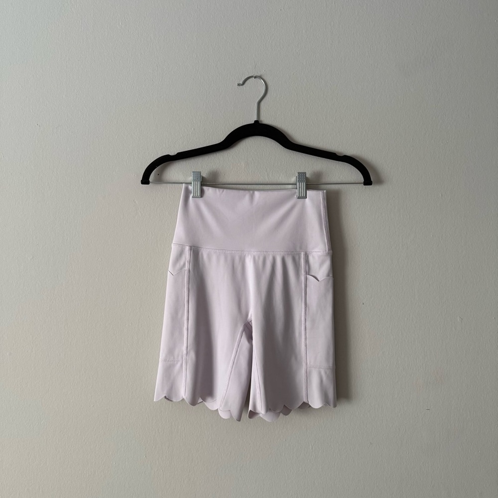 aerie OFFLINE Scalloped Biker Shorts